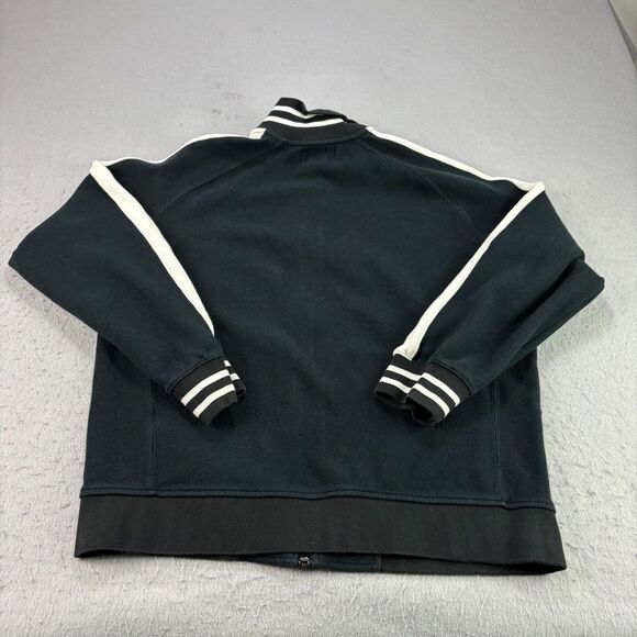 Polo Ralph Lauren Baseball Jacket Mens XL Black White Stripe Full Zip Casual - Picture 8 of 9